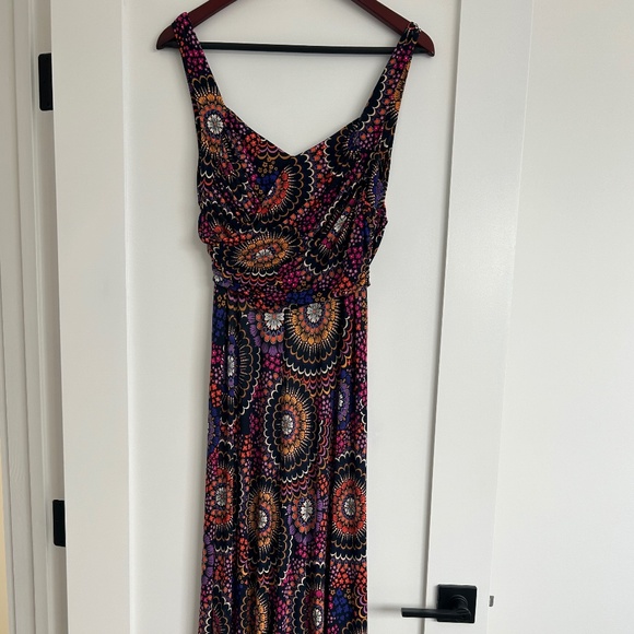 Maxi dress in multi color print - Picture 4 of 5